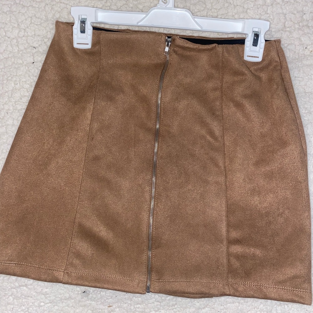Fashion Nova Faux Suede Mini Skirt